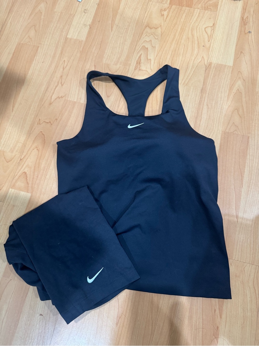 Nike Black Racerback Tank Top with Shorts